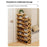 Folding 8-Tier Shoe Rack Entryway Storage Holder Shoes Organizer for Indoor Corner - Burlywood - 2