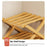 Folding 8-Tier Shoe Rack Entryway Storage Holder Shoes Organizer for Indoor Corner - Burlywood - 6