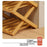 Folding 8-Tier Shoe Rack Entryway Storage Holder Shoes Organizer for Indoor Corner - Burlywood - 7