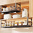 Expandable Under Cabinet Organizer Rack 27-45cm Adjustable Length Multi-Functional Storage Shelf - Black - 2