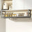 Adjustable Under Cabinet Organizer Rack 45-63cm Extendable Kitchen Storage Shelf Multi-Function Holder - Black - 1