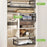Adjustable Under Cabinet Organizer Rack 45-63cm Extendable Kitchen Storage Shelf Multi-Function Holder - Black - 4