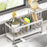 Kitchen Sink Organizer Stainless Steel Draining Rack with Drip Tray Mesh Holder Storage Basket - 1