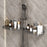 U-Shaped Faucet Organizer For Bathroom Sink No Drill Storage Rack Wall Mounted Shelf - Transparent Grey - 3