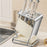 Stainless Steel Kitchen Knife Holder Organizer Countertop Multifunctional Utensil Storage Rack - Beige - 2