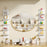 5-Tier Wall Mount Shelf Storage Rack Vertical Bookshelf Display Organizer for Home Decor - White - 4
