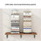 80x20cm Wall Mounted Shelf Wooden Board Storage Rack for Living Room  /  Bedroom  /  Office - Walnut - 3