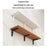 80x20cm Wall Mounted Shelf Wooden Board Storage Rack for Living Room  /  Bedroom  /  Office - Walnut - 5