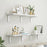 80x20cm Wall Mounted Shelf Wooden Board Storage Rack for Living Room  /  Bedroom  /  Office - Walnut - 7