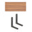 40x30cm Wall Mounted Shelf Wooden Board Storage Rack for Living Room / Bedroom / Office - Walnut - 1