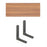 60x30cm Wall Mounted Shelf Wooden Board Storage Rack for Living Room / Bedroom / Office - Walnut - 1