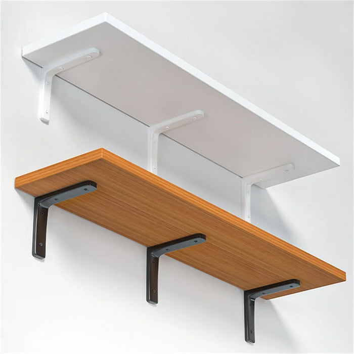 80x30cm Wall Mounted Shelf Wooden Board Storage Rack for Living Room / Bedroom / Office - Walnut - 4