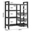 80 x 32 x 108.5cm 4-Tier Storage Rack with 3 Basket Multi-Function Kitchen Shelf Wheeled Organizer - 7