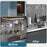 Stainless Steel Under Cabinet Organizer Rack Kitchen Storage Shelf with Hooks - 4