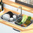Kitchen Sink Dish Drying Rack 38-56cm Expandable Drainer Organizer with Anti Slip Silicone Pad - 4