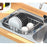 Kitchen Sink Dish Drying Rack 38-56cm Expandable Drainer Organizer with Anti Slip Silicone Pad - 6