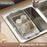 Kitchen Sink Dish Drying Rack 30-42cm Expandable Drainer Organizer with Anti Slip Silicone Pad - 2