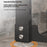 360-Degree Rotating 3-Tier Countertop Spice Rack Organizer Adjustable Kitchen Shelf - Black - 3