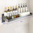 Spice Storage Holder 20x60cm Wall Mounted No Drill Kitchen Organizer Display Rack - 1