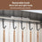 20x60cm Kitchen Storage Rack Wall Mounted Spice Organizer Holder with Hooks - 2