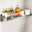 Spice Storage Holder 25x80cm Wall Mounted No Drill Kitchen Organizer Display Rack - 1