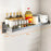 Spice Storage Holder 25x80cm Wall Mounted No Drill Kitchen Organizer Display Rack - 5
