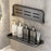 Folding Bathroom Shelf 40cm Wall Mounted Storage Rack Waterproof No Drill Washroom Display Holder - Tarnish - 2
