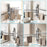 Suction Cup Rotatable Towel Rack 4 Bars 32cm No Drilling Bathroom Hanger - Tarnish - 5