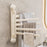 Suction Cup Rotatable Towel Rack 5 Bars 32cm No Drilling Bathroom Hanger - White - 1