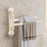 Suction Cup Rotatable Towel Rack 2 Bars 42cm No Drilling Bathroom Hanger - White - 1