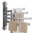 Suction Cup Rotatable Towel Rack 4 Bars 42cm No Drilling Bathroom Hanger - Tarnish - 1