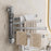 Suction Cup Rotatable Towel Rack 4 Bars 42cm No Drilling Bathroom Hanger - Tarnish - 7