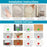 Suction Cup Rotatable Towel Rack 5 Bars 42cm No Drilling Bathroom Hanger - White - 3