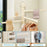 Suction Cup Rotatable Towel Rack 5 Bars 42cm No Drilling Bathroom Hanger - White - 4