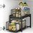 Kitchen Sink Under Cabinet Organizer 2-Tier Pull Out Storage Rack for Kitchenware - 6