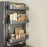 3 Tier Refrigerator Side Storage Rack Organizer Kitchen Spice Holder Shelf (3 Basket) - Tarnish - 1