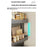 3 Tier Refrigerator Side Storage Rack Organizer Kitchen Spice Holder Shelf (3 Basket) - Tarnish - 7