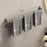 60cm Adhesive Bathroom Shelves Towel Holder No Drill Wall Mount Single Rod Metal Hanger for Towels / Clothes - 1