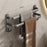30cm Double Bar Aluminum Towel Rack Wall Mounted No Drilling Bathroom Towel Shelf Hanger - 3