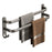 40cm Double Bar Aluminum Towel Rack Wall Mounted No Drilling Bathroom Towel Shelf Hanger - 1