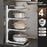 4 Tier Kitchen Pot Rack Organizer Stainless Steel Adjustable Storage Shelf Cabinet Organizer - 2