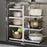 3 Tier + 4 Tier Kitchen Pot Rack Adjustable Height Stainless Steel Storage Shelf Organizer - 1