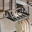 40x39.5x20cm Balcony Drying Rack Window Railing Clothes Hanger Shoe Drying Rack for Home - Black - 1