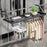 80x39.5x20cm Balcony Drying Rack Window Railing Clothes Hanger Shoe Drying Rack for Home - Black - 6
