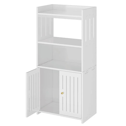Floor Storage Cabinet 75x22x36cm Assembly Multi-Layer Organizer Shelf for Bathroom / Living Room - 1
