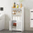 Floor Storage Cabinet 75x22x36cm Assembly Multi-Layer Organizer Shelf for Bathroom / Living Room - 2