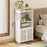 Floor Storage Cabinet 75x22x36cm Assembly Multi-Layer Organizer Shelf for Bathroom / Living Room - 7