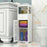 Multi-Tier Bathroom Storage Cabinet PVC Floor Standing Shelf with Drawer - 5