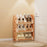 3 Layer Plastic Shoe Rack Space Saving Entryway Organizer Large Capacity Indoor Hallway Storage Shelf - Cream - 1