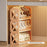 3 Layer Plastic Shoe Rack Space Saving Entryway Organizer Large Capacity Indoor Hallway Storage Shelf - Cream - 2